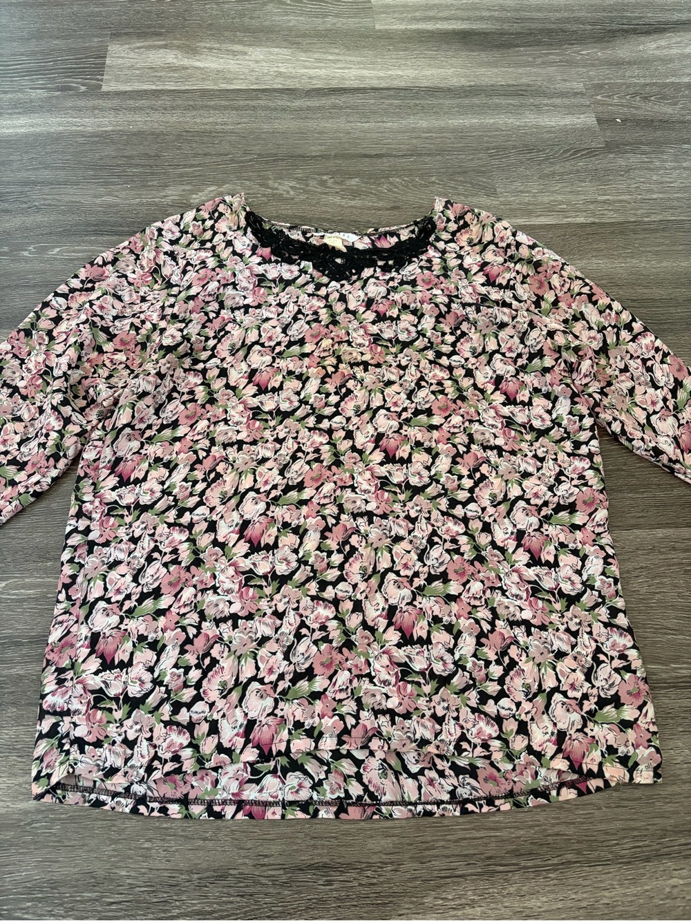 Vintage express rayon floral blouse